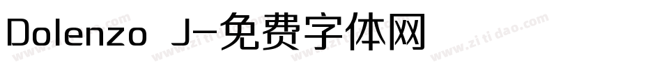 Dolenzo J字体转换